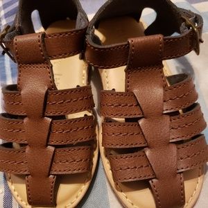 Old navy boys leather  sandals